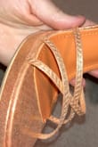 These shoes are gorgeous and make every foot look that way. They are steep so I have to get the hang of walking in them. The texture of the shoes appears different online than it is in real life, I tried to capture that in my photos. - Nahane W.