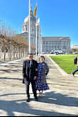 With my short stature , this midi dress was a maxi dress for me , which works out fine with me since I wore it for a day wedding . I love the blue color , its vibrant and color really pops . The garterized waistline and the dress being flowy is a plus for me . Received lots of compliments. - Lourni A.