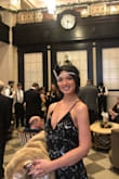 I loved the look and feel of this shimmery dress. Super comfy and A-line. Exactly what I was looking for to attend a 20s themed wedding! I could use it later for NYE if I wanted! - Jennifer R.