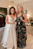 Got this dress for a wedding in New Orleans and LOVED it. It definitely fit the New Orleans vibe and I got so many compliments! I did originally order a Medium, which is my usual size, and it fit my body really well except the zipper would not zip over my breasts so I ordered a large which is what I'm wearing in the photos. It didn't hug my body quite as well as the medium did but it zipped all the way up and it ended up working really well anyways! - Christibeth N.