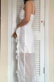 The dress fits me very well and makes me a gentle girl - Betty D.
