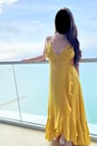 Wore this dress to a wedding in Colombia, it was beautiful but the top did not support my breast. I was paranoid the whole night I'd have a slip and the tape didn't help. Someone pointed at my tape and everything. I spent most of the time fixing the top portion. Although we tightened it, it didn't help. - Amanda F.