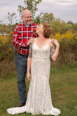 I had tried several other dresses and this one was just right! I'm not curvy at all, but I used a stick-on-bra under the dress for our ceremony in September, and it was perfect. The straps are adjustable, which is great, and there was just enough of a little train to the dress. It was perfect for our little country backyard wedding! Thanks Lulus!!! - Erin M.