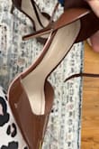 Looked a little different than I expected but pretty cute. 
The heel is not very stable.
Also, the edge is kinda square which I wasn't expecting you can kinda see it in the pictures. - Lina