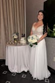 My dress was totally perfect and how I dreamed it!  As I imagined, I loved it so much that I recommend Lulus to every person who is getting married!  It's perfect, I got compliments all night on my dress!  The photos will say it all I have no words! - Jessica P.