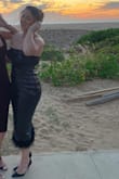 The amount of compliments this dress garnered me at a Cabo wedding in December - UNREAL. The best part though was the fact that the dress covered the girls all night while I danced to my hearts content!!!!! (Meaning, I didn't have to keep pulling up my dress while I danced around all night) - Parmida S.