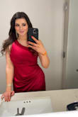 I loved this dress! It fit true to size and the shape was very flattering. Perfect length with 4 inch heels and material was super easy to steam to get out the wrinkles. Very soft fabric and I got tons of compliments. The slit on the leg was the perfect height and I was never worried about it sliding open. 10/10 - Jaedanne K.