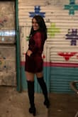 I love these knee hight boots! They looked great with the romper i also bought from Lulu's and will look good with shorts or short dresses. They were just a bit tight and uncomfy the first time i wore them so id wear really thin socks or pantyhose. But i got so many compliments on them! - Nita C.