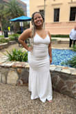 This dress made me feel so special, secondary to my now-husband. Beautiful dress. Would buy again. Drags a bit due to my height, but heels and/or getting it tailored would solve that. - Ashley M.
