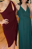I have worn this dress so many times and always get compliments on it! I love the one shoulder. Size L and true to size. Lulus is my go to dress place! - Macey E.