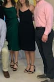 I am obsessed with this dress. Ive worn it so many times to weddings, and even to work with a sweater over the top of it. A little but loose but still my normal size (L) - Macey E.
