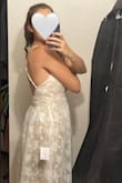 I love the fit and style of this dress!! It is very flowy and flattering. However, the dress definitely isn't as bright or white as it appears in the photo. - Lianne M.