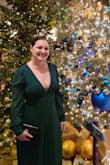 Loved this dress!! I wore it to a 5-course dinner NYE and received a ton of compliments! If you're a shorter woman, this may be a little long for you. I'm 5'6 and wore 3inch heels and the dress was just off the ground - Michelle K.