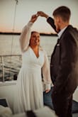I was scrolling on Lulus and saw this dress and knew it was exactly what I wanted for my engagement pictures. Ordered a medium that was just a little too tight on the waste so sized up and it fit good on waste but had to have someone sew up some length that buldged on the back. Other than that great! Absolutely made my photos! - Sydnee P.