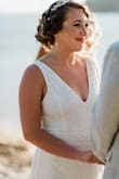 Perfect dress for a beach wedding in Puerto Rico! Fit perfectly with no adjustments needed. - Cheryl F.