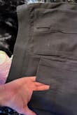 I'm typically a small. I'm 5'4 130 lbs currently. These are just a little too tight. I think a medium would be too big, and these pants are much longer on me than they are on the model so I feel like a medium would be way too long. I wouldn't be opposed to getting them hemmed though, because the weird slit on the bottom looks strange. I didn't notice it until I tried them on. These have no stretch. They zip on the left hip. If these were stretchy I would love them. - Payton C.