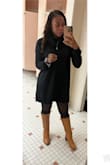 This not fill perfectly, it is so soft and cozy to wear during the winter. This sweater dress is one of my favorites in my closet right now. - Sirgba K.