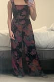 The velvety material is nice and the colors are vibrant. The flowy pants are not the most flattering on me since I'm pretty short (5"2). An XS probably would have fit better around the waist. The legs were surprisingly not too long. - Alexis E.