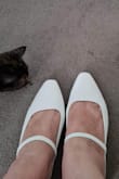Took a risk to buy shoes online (having size 11-12 I always prefer to try before buying shoes) These were the last pair available in size 11, but looked exactly like the shoes I wanted to wear on my wedding day in April (Dressmaker will not do last alterations in March unless have shoes so the 1 month expected delivery was comfortably within this time frame) Shoes arrived within 3 weeks and fit beautifully = - Suzanne J.
