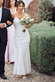 The perfect dress for a small and intimate wedding! My wedding was in Portugal in a vintage house and the dress was truly perfect for the event! It's a simple dress with an elegant touch. - Brunna A.