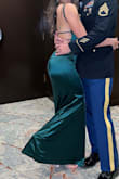 This dress is so flattering. Very good material and beautiful color! - Sharon L.