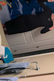 I love this dress. The material is perfect. It's not the typical spandex that bodycon style dresses are made from. The material is tight (keeps you together) and hugs and all the right places. My only down fall with this is the neckline. I describe this dress as a mullet- party in the back business in the front. - Amanda D.