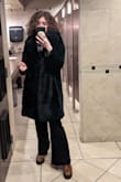 I've had this coat for two years now and it has been worth every single penny. The color, fit, and feel are all incredible. I live somewhere with cold winters and this coat is absolutely fashionable AND functional.
Also someone noted that it wasn't true to the color, but I did not have that problem. Emerald green is a darker shade for faux fur, but it absolutely shows up as that shade under light. - Brigid W.