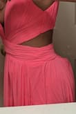 The zipper in the back bunched up and left a visible bump. See photos. I will be returning this. The dress was also very long for a short person, but that is easily tailored. Very unfortunate because the color was beautiful. - Anwesa C.