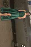 The dress was beautiful!!!! I received compliments the whole night! The green color was vibrant and beautiful. I wore it for an aviation military ball and I felt bomb in this dress. Ive been to 10 plus military formals and this dress has been my favorite to wear! - Gracie R.