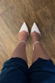 I typically wear a 9.5 but they weren't available in this size so I ordered the 10. They fit perfectly! Worst case I would add a little padding to the heel to prevent blistering or slipping. - Mackenzie S.