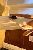 I read other reviews and sized down to an XS, I personally feel like this looks like a toga lol. It's still cute but there is a lot of fabric. I wore it on vaca to the florida keys and it was very warm. I took the cover up off as soon as I hit the beach. I didn't have any issues with my chest falling out or whatever everyone else was saying, likely because I sized down. It is cute and probably will be better used for New England summers or boat rides.
*unsure why my photos keep uploading side ways - Raelene S.