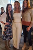 I wore this for my bridal shower and felt so trendy and beautiful. (It's not see through) I got so many compliments! It is long in length so perfect for the tall girls like me that like to wear heels but probably too long to wear with flat shoes. - Heather M.