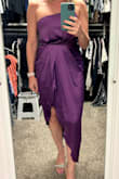 Love this dress! I chose this dress because I love the color, and I was pleasantly surprised how well it fit. This picture is straight out of the bag.. so cute. I'm 5'4 and the length is not overwhelming at all. - Wendy H.