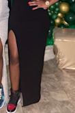 I searched up and down for a dress to wear to a sneaker ball. This dress worked perfectly! I wear a size L in Lulu's dresses because my hips are wide. I ordered sizes L and XL because folks said it ran small. Both fit fine but the L gave me the more form fitting look I wanted. If you're in between the large will work! I can't wait to wear it with heels as well! - Natasha B.