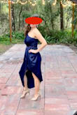 Loved this dress for a Florida winter wedding. Fit great&loose enough to dance but still form fitting. Material is light and flowy. Will need to steam to remove wrinkles. - Laura G.