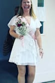 Oh my gosh!!! This dress fit me perfectly and made me feel so beautiful, elegant, and bridal. I received so many compliments on this dress and how I looked in it. I wore it at my Bridal shower along with the white high heels I bought from Lulus and it was perfect!!!! - Crystal B.