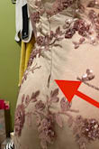 I love the dress! It fit me perfectly, but unfortunately, it came with a tear along the zipper...I'll be returning the dress. I bought a replacement and am having it rush shipped, hoping that it will arrive on time for an upcoming event. I still love the design and fit, but I'm very disappointed that it came damaged. - Mary G.