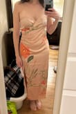 This dress is so cute on the model but does not look as nice or high-quality in person. I literally felt like I was wearing lingerie when I put it on- it's not lined anywhere and is extremely clingy. Additionally, the material is much thinner than it should be for the price and the print doesn't look as sharp in person. I really wanted to like this but there's no way I can wear this to the formal wedding I ordered it for. - Sean S.
