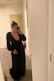 I am mostly top-heavy and tend to be self-conscious of my hip area, thus, I generally go with A-line dresses. I am a 34 DD size 8 to 10 160 LBS and dresses like this are 50/50 on whether they will be too chesty for an event. However, I felt This dress covered well and made me feel great! I could have gone with a medium and I think it would have still fit! - Madison G.