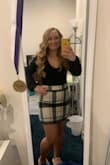 I usually dress conservatively and I thought this body suit had the perfect amount of sexy. I could easily wear my bras with it. I love how the sleeves are loose and kinda balloon. I paired the bodysuit with a Lulus skirt as well and had the cutest valentines outfit. For reference I am kinda in between a medium and large in tops, I ordered a medium and it fits perfectly.  The material is super nice quality- not too thick not too thin. - Natalie H.