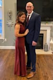 This dress was as elegant and gorgeous as in the picture! The burgundy wine color was so pretty and the dress shape was extremely flattering. It was so silky and comfortable, never once felt like I was in a tight stuffy dress. - Elizabeth R.