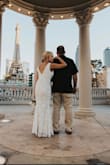 I tried on something very similar to this at a bridal boutique but couldn't justify the cost. I ordered this and absolutely fell in love. I had it hemmed and the cap sleeves removed but aside from that the fit was absolutely perfect. I had SO many compliments. The quality is great. It's lined, no undergarments were necessary. Absolutely worth the $$. - Crystal B.