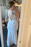 I wasn't in love with the fabric. Felt a little thin.  Wish the train was a little longer too. Pretty but wasn't anything special - Jasmine H.