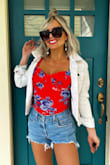 I love this bodysuit! It fits vey comfortably you don't have to wear a bra. The colors are beautiful - Julie H.