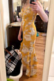 I really loved this dress and it fit great, which is hard to find considering I'm so petite. The only reason I returned it is because I didn't like the color on my skin tone. - Sean S.