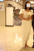 I love the design that it is so simple and elegant. The fitting of the dress is perfect. I like that the material is thick and it is not see-through. I was able to move comfortably. Though the dress is a little long for my height, so I had to hem the dress. Overall, it is a very nice dress! - Cynthia D.