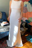 I was unhappy with the first wedding dress that I had ordered online through Etsy, and I frantically searched Lulus for a replacement dress. And WOW, this one did NOT disappoint! It is so gorgeous, and I felt immediately elegant, sexy, and beautiful in it. My bridesmaids love it, too! I'm getting married in my parents' backyard and want something simple yet elegant, and this dress perfectly fits the bill. I can't wait to get married in it in June. - Molly P.