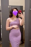 This dress fits like a glove! It's really confusing to get on and off the first time since it's almost a two piece, but you get the hang of it after trying it on a couple of times The stitching above the slit didn't look the strongest, something to keep in mind when picking your size, but even though it was a little scary nothing tore. I got a lot of complements on the dress. The material is thin enough to warrant wearing a bra and seamless underwear or none (or else you see every line and bump) but not so thin that it was see-through, at least for me in this color. It did ride up a bit whenever I stood up, but it's a tight dress, I expected to pull it down a few times, it wasn't to the point of being annoying or making me not want to wear it again. I honestly can't wait for a reason to put it on again, it's so cute! - ZoÃ« R.