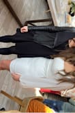Got this dress for my bridal shower. Although ran small, it was still flattering. I suggest just going with a larger size. I love that with the ties in the back you can tighten it and get away with not wearing a bra. - Maria C.