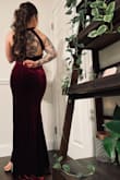 I loved this dress, I received so many compliments. I did need a few alterations because I have a smaller chest. However, I wouldn't change the size I ordered. - Tara P.